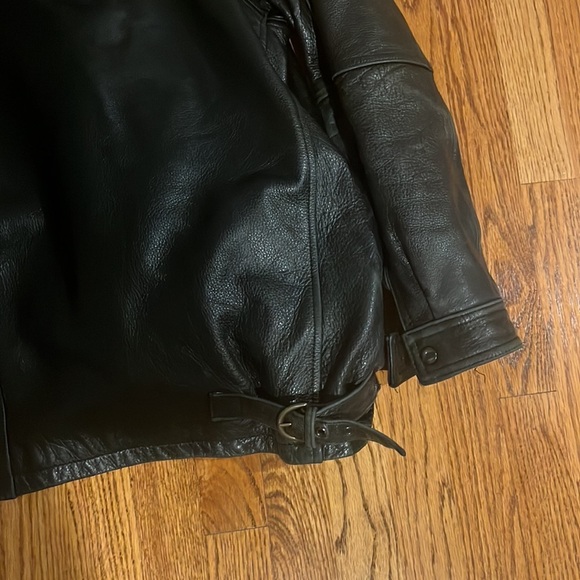 Winco Men’s Black Leather Jacket Size Large - Picture 5 of 8